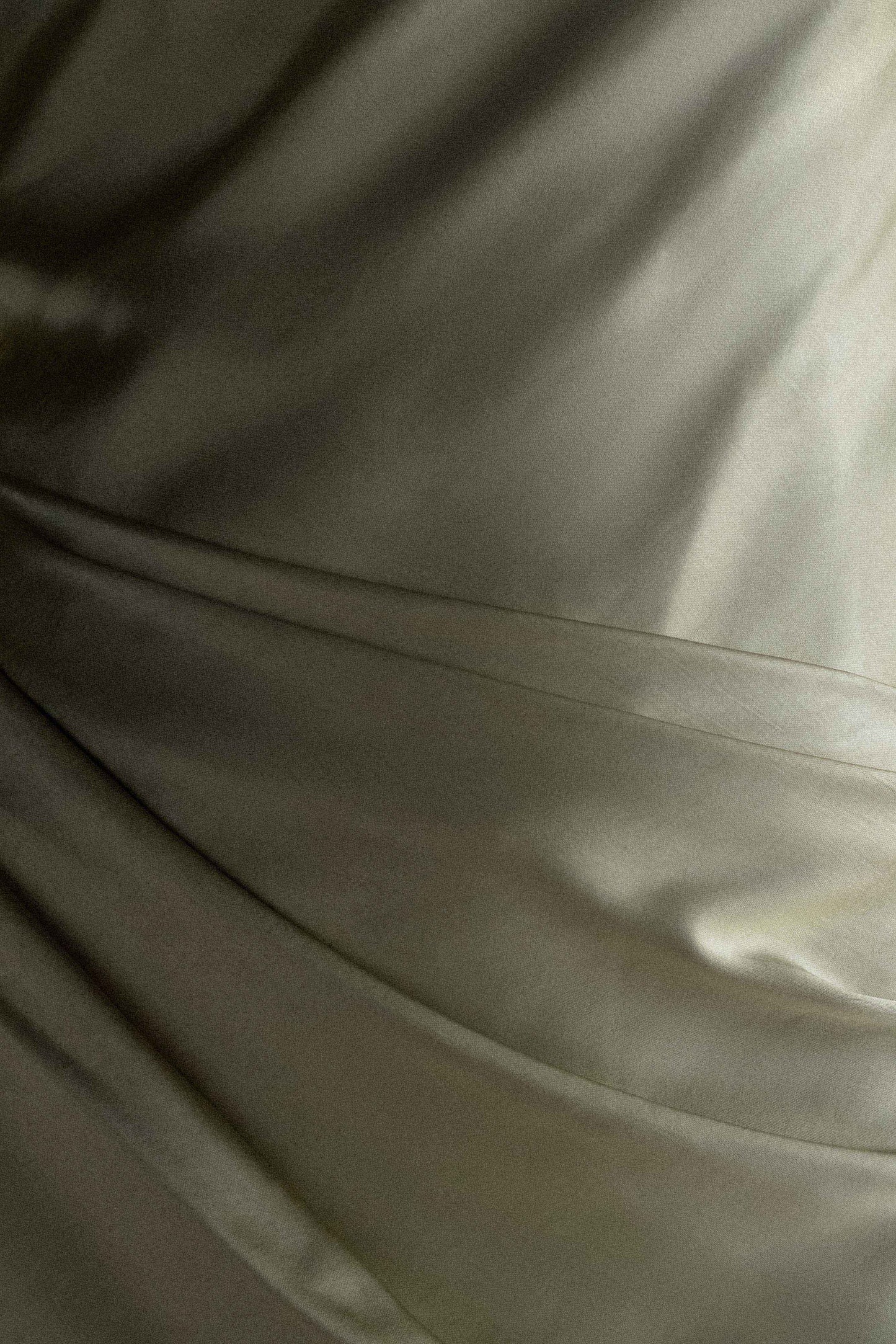 Jasmine Strapless Satin Maxi Dress - Sage