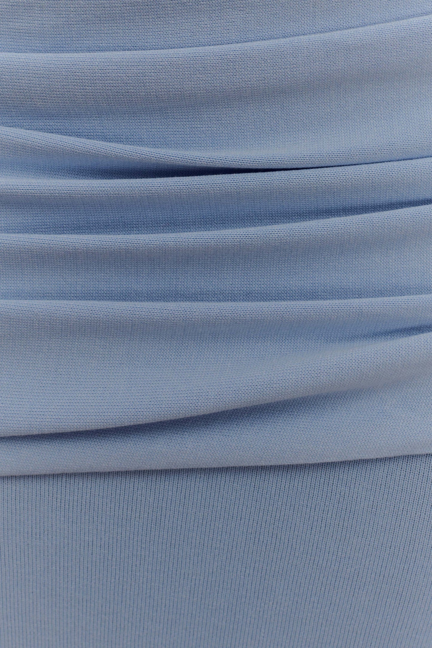 Irene Gathered Knit Top - Blue