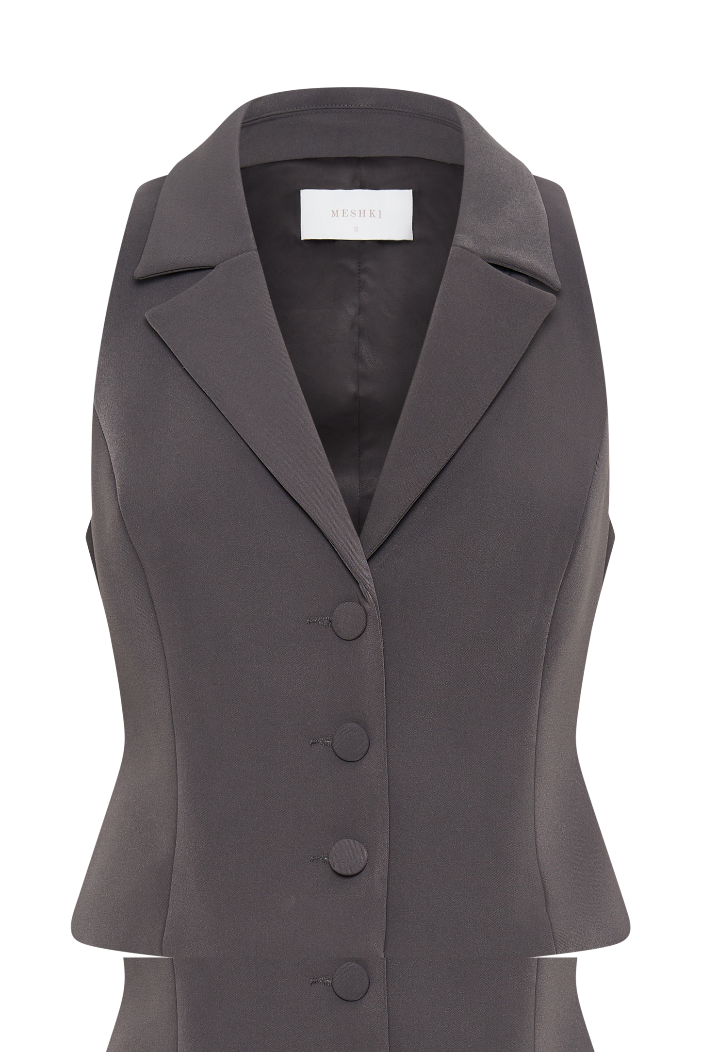 Mura Suiting Vest - Charcoal
