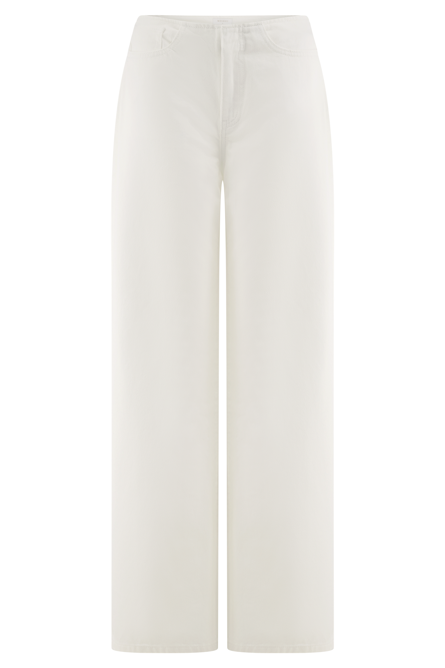 Caitlin Mid Rise Denim Flare Jeans - White