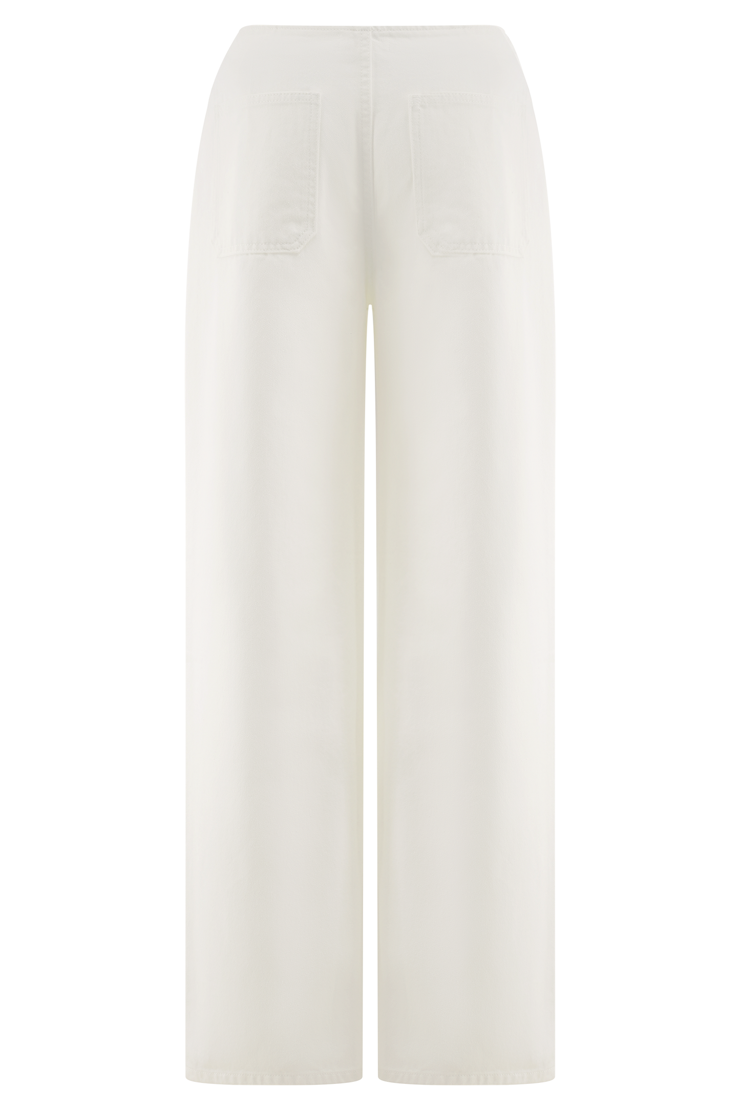 Caitlin Mid Rise Denim Flare Jeans - White