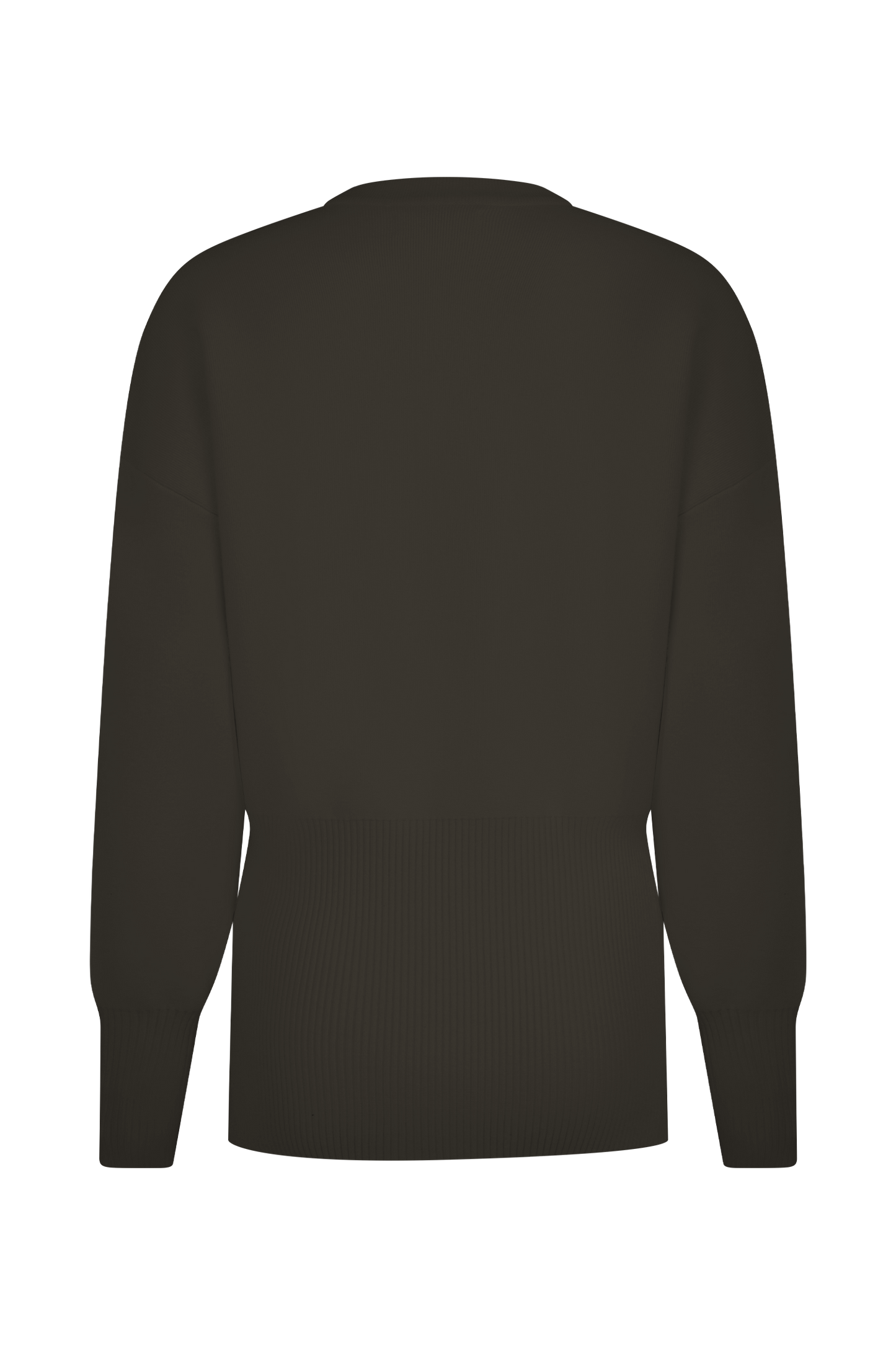 Alexia Buttoned Oversized Cardigan - Dark Chocolate