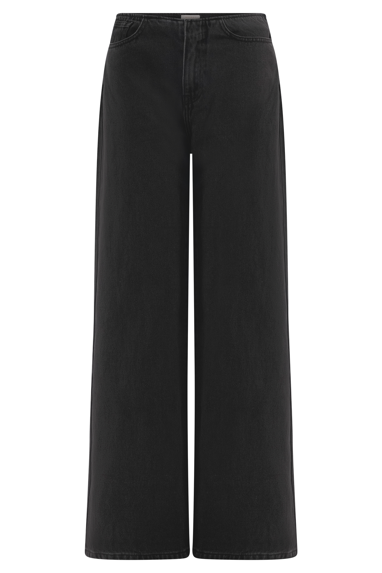 Caitlin Mid Rise Denim Flare Jeans - Washed Black