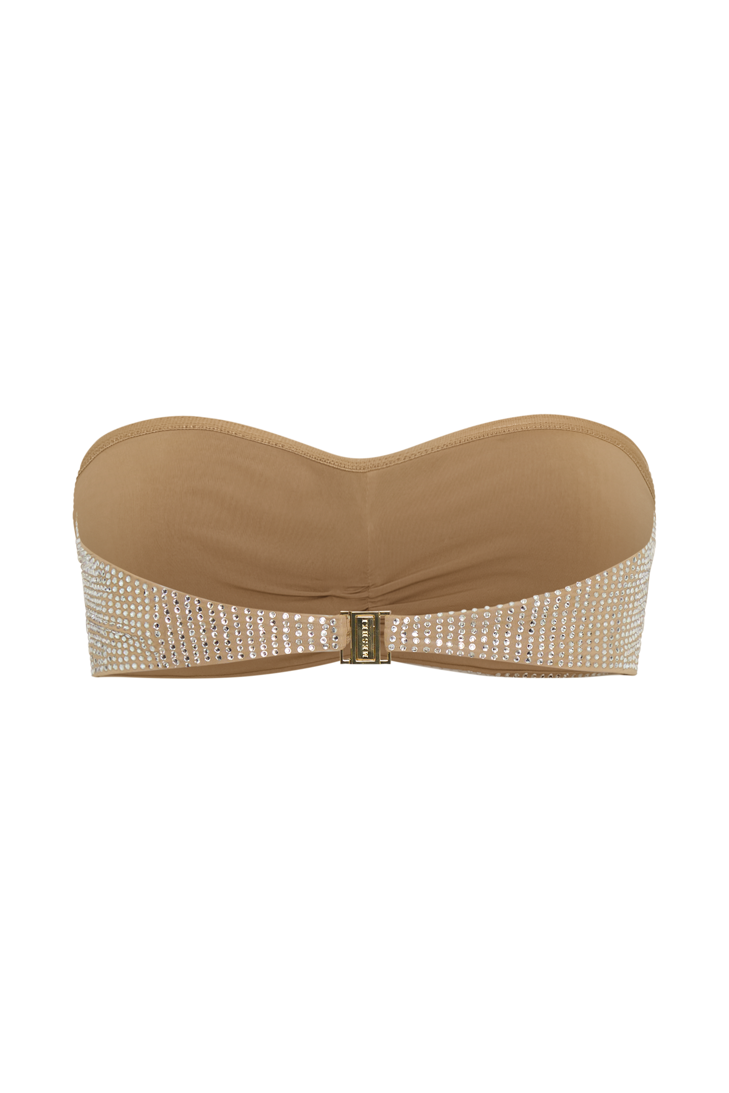 Noreen Rose Diamante Bikini Top - Nude