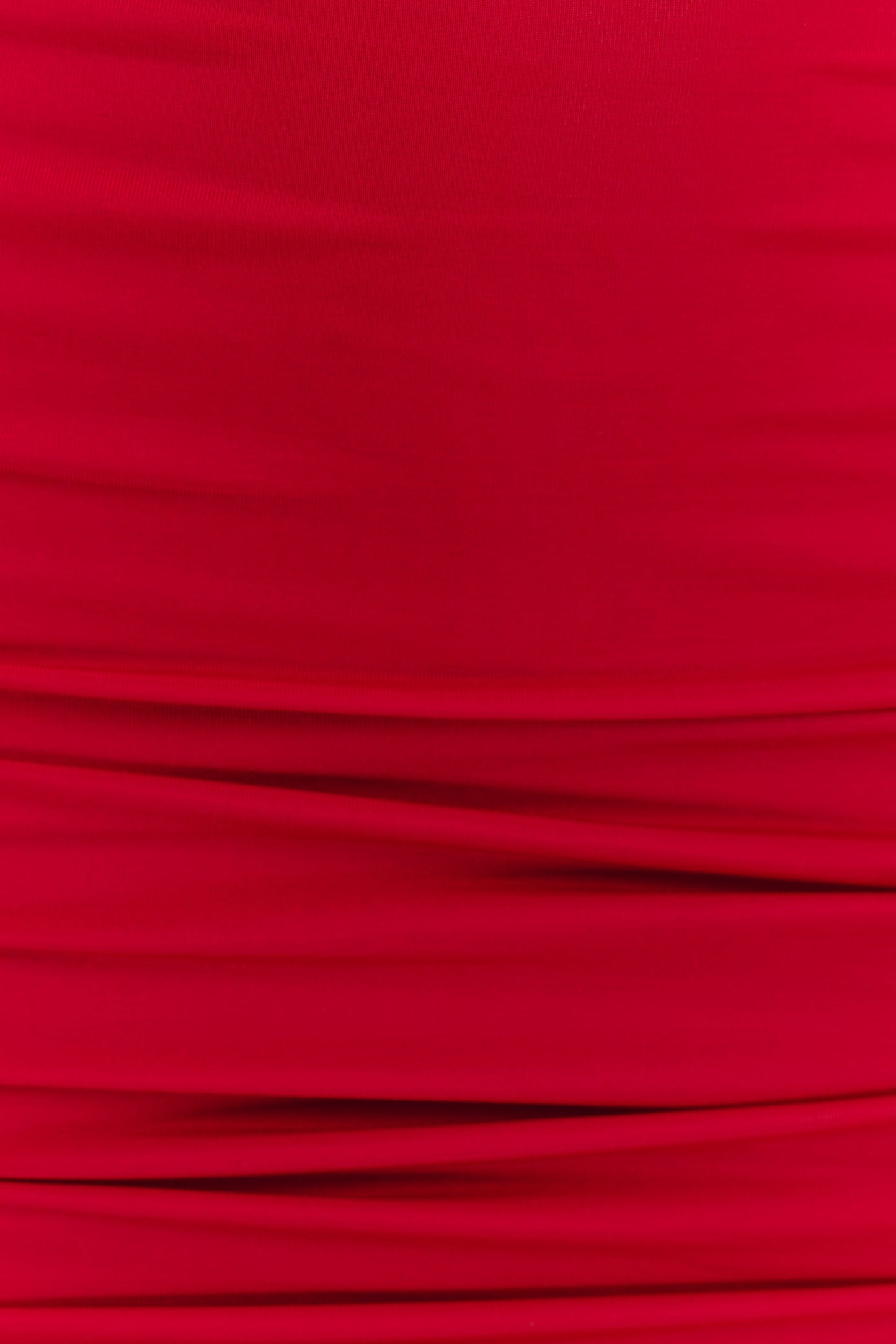 Mariposa Slinky Halter Mini Dress - Red